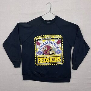 Vintage 1991‎ Washington Redskins Super Bowl XXVI Champions Sweatshirt Men XL